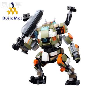 BuildMoc泰坦陨落2MOC-165864机甲兼容拼搭积木玩具套装