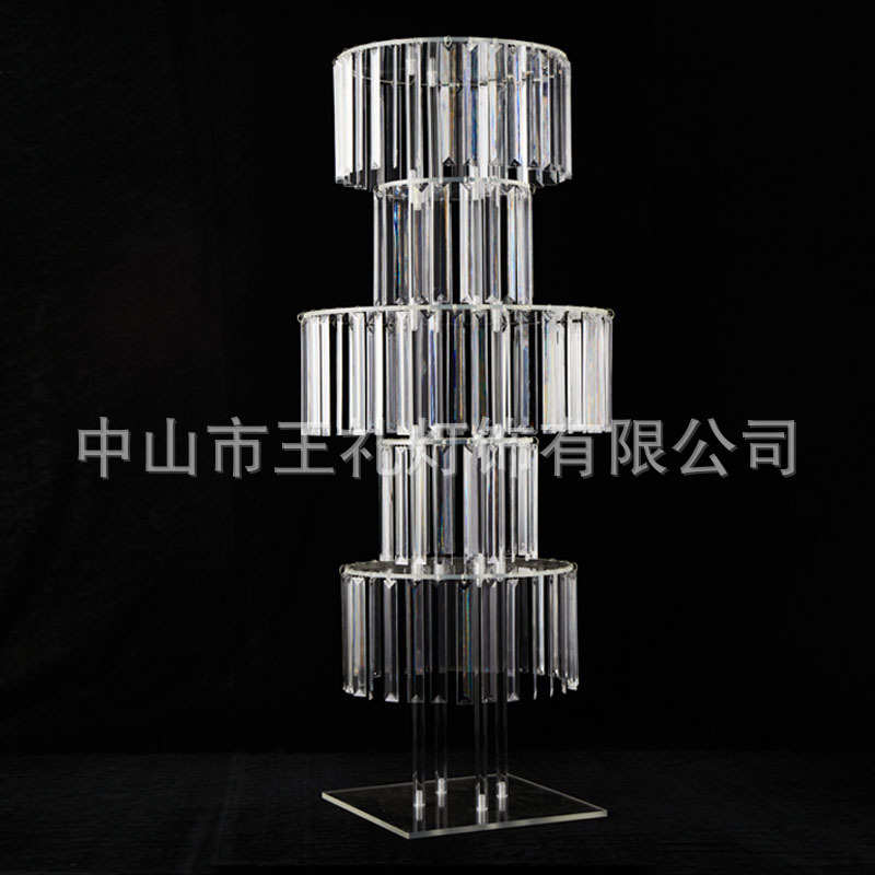 婚庆装饰用品亚克力水晶路引婚礼舞台签到处落地花架摆件