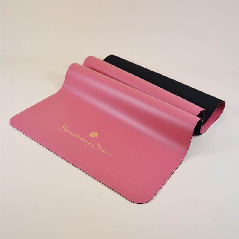 高档天然橡胶瑜伽垫垫烫金防滑长女加宽加加专业厚运动健身家用地