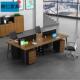 时仁职员办公桌简约现代桌椅组合电脑4四人位屏风工作6工位家具