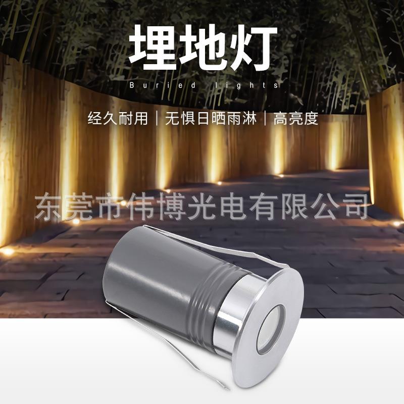户外嵌入式圆形草坪埋地照树灯地LED防水316不锈钢星星迷你补光灯