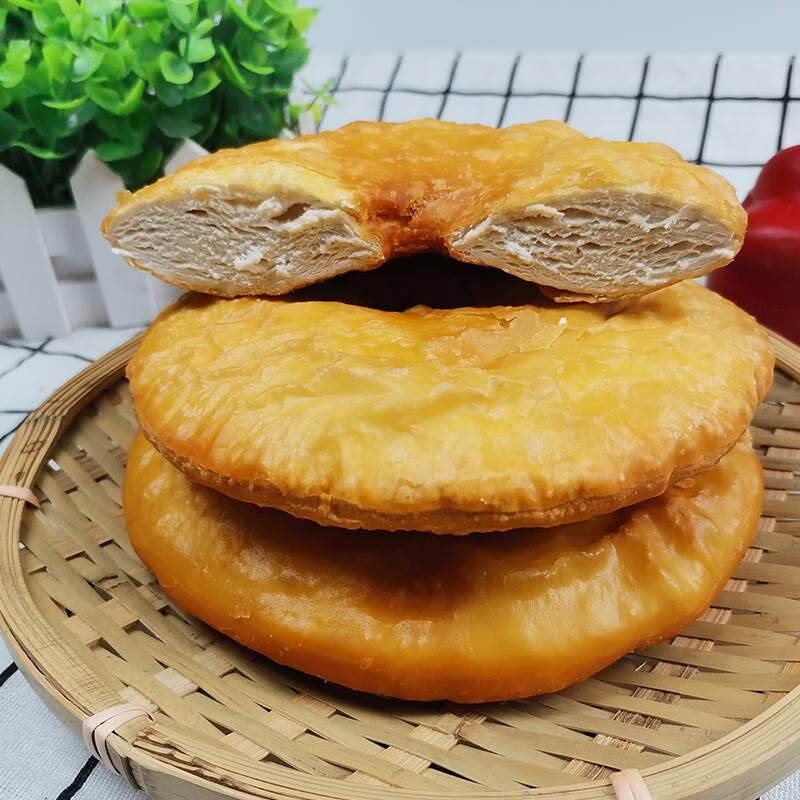 甘肃工特产油饼美食小吃酥锅香盔BWA饼烧5个装手传统油馍馍美食早