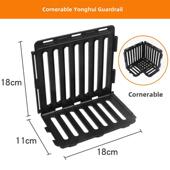 超市水果护栏隔板 防护栏挡板加厚黑色塑料蔬菜果蔬围栏 货架隔断