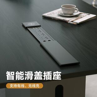 见详情新品木简办约现代实事长公桌老董板桌科技感电脑桌书桌轻奢