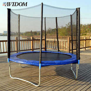 供应大型儿童户外蹦床 8ft带护网室外儿童蹦床 跳跳床