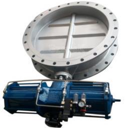 D641W-1C气动通风蝶阀DN400气动控制通风阀门DN700高温气动通风阀