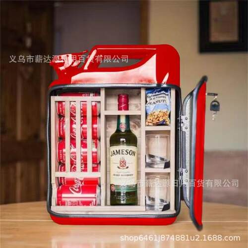 跨境热销铁艺美式汽油桶酒箱Jerry can mini ba圣诞r玄关摆件工艺