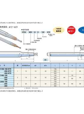 日本大昭和BIG烧结刀杆ST32-SRC12S-300-K70拍前询价