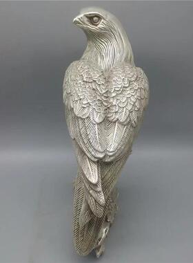 仿古白铜雄鹰摆件铜大展宏图老鹰客厅家居装饰工艺品雄鹰桌面摆件