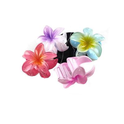 Hair Flower Clip Clips Hawaiian Plumeria Beach Flowers Claw