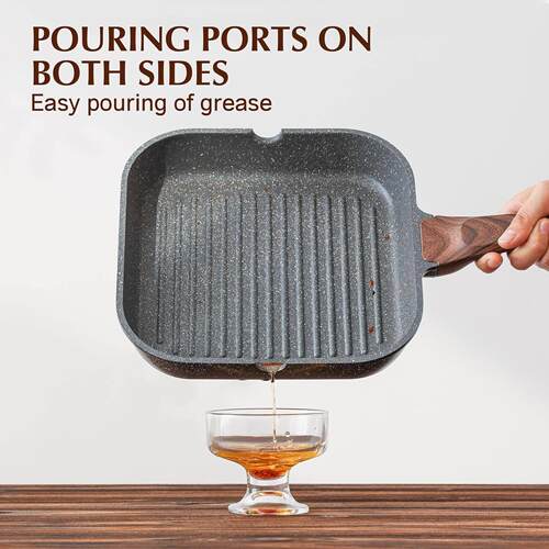 Nonstick Grill Pan for Stove Tops Skillet Versatile Griddle