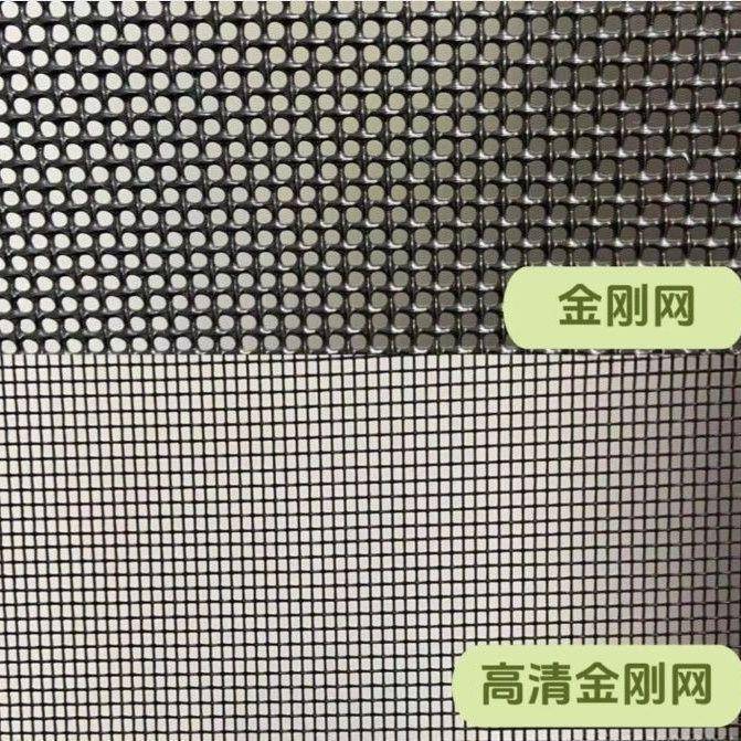 免打孔边框铝合金不锈钢丝金刚网纱窗防护蚊虫门推拉式纱窗供应链