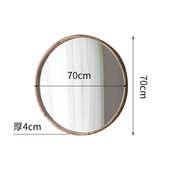 旧做卧室镜子客厅穿衣镜镜复古店铺墙 服装 试衣挂实木装 饰全身法式