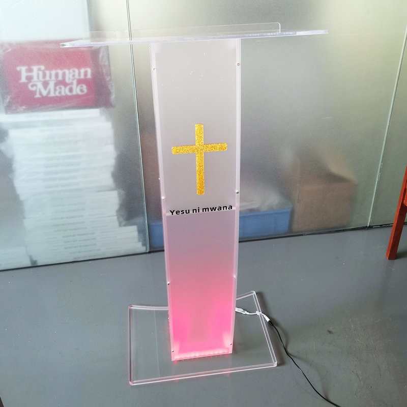 台讲台亚克台牧师透明力颁奖迎宾领奖台演讲台