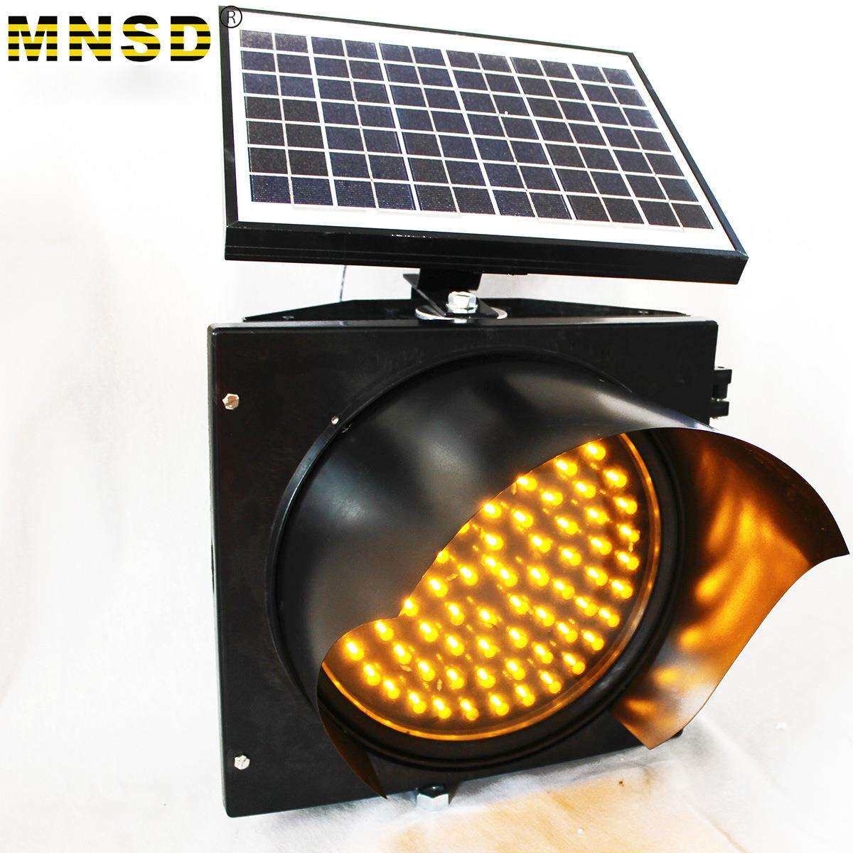 太阳能黄/黄慢闪灯 施工信号灯 LED警示灯 道路频闪灯30/40CM