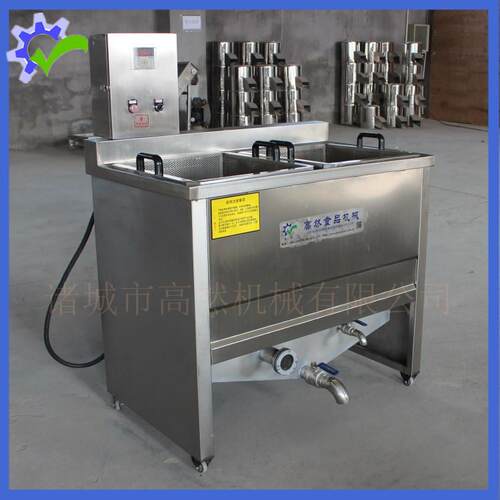 膨化食品油炸机炸猫耳朵机器商用中型炸锅油水混合油炸设备