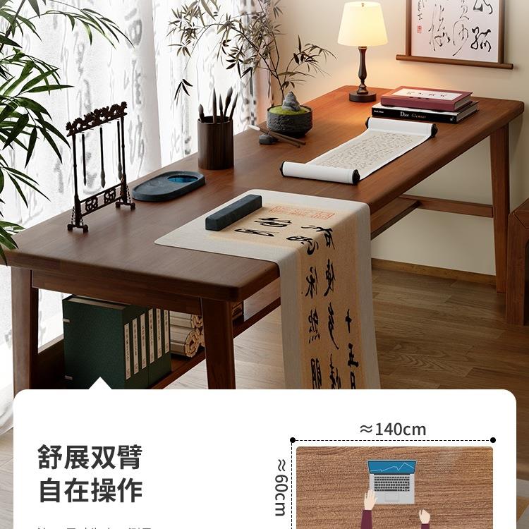 书法桌家用书桌实木F5M9JJ58新中学式国画学桌书桌毛笔字腿习桌课