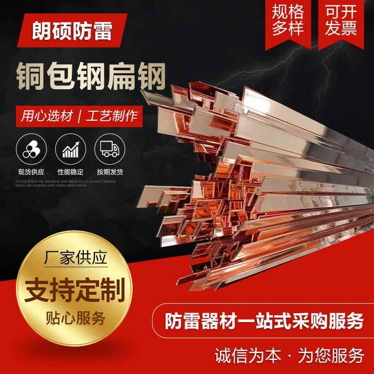 防雷铜包钢扁钢 镀锡铜扁钢建筑工地防雷铜包钢 铜包钢扁钢