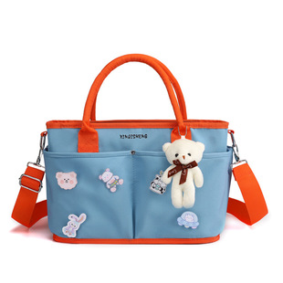 母婴包宝宝妈妈便捷外出收纳手提袋妈咪婴儿轻便出门带娃斜挎包包