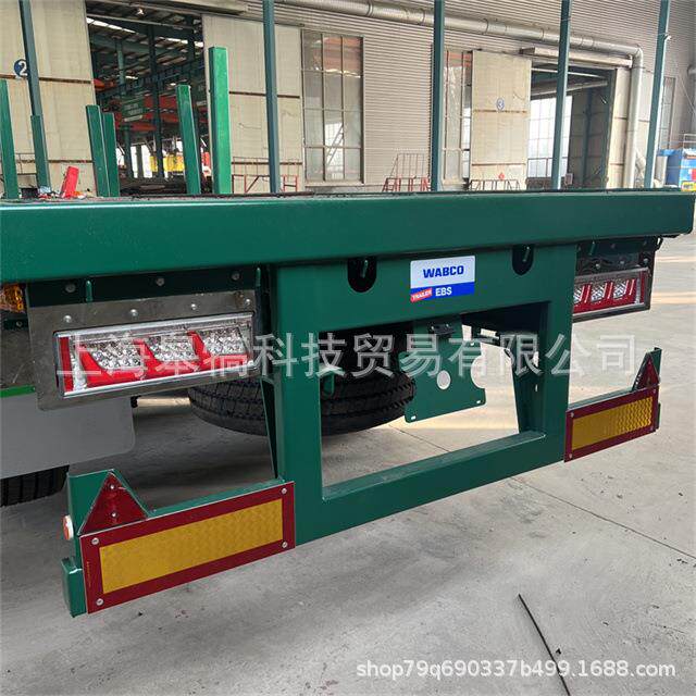 厂区牵引运输平板车 四轮重型货物运输周转平台 电动平板拖车