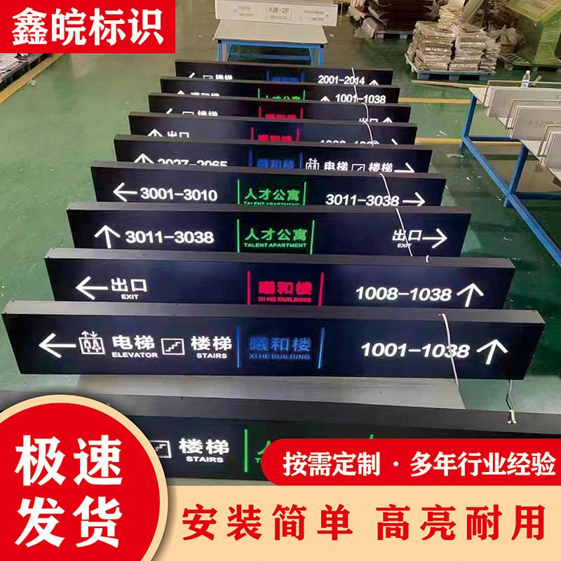 商场吊牌超市地下车库指示牌镂空发光灯箱医院吊牌不锈钢制作