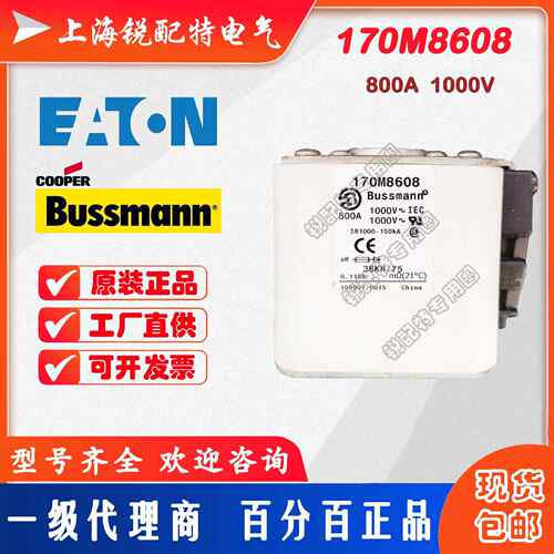 170M8608快速熔断器 1000V 800A 巴斯曼BUSSMANN快速熔断器
