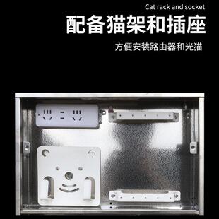 不锈钢强弱电一体配电箱弱电箱网络电箱盒回路配电箱开关盒明暗装