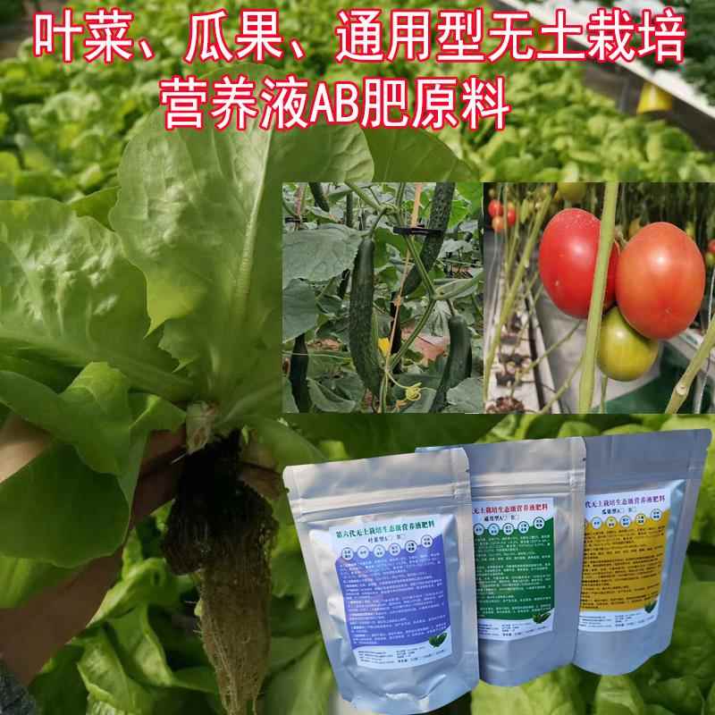 无土栽培叶菜生菜瓜果水培气雾培基质培西红柿草莓黄瓜营养液肥料