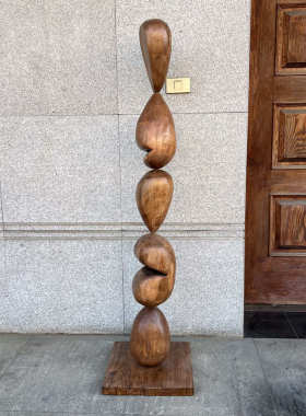 厂家销售胡桃木质摆件销售中心别墅客厅书房会客室玄关装饰艺术品