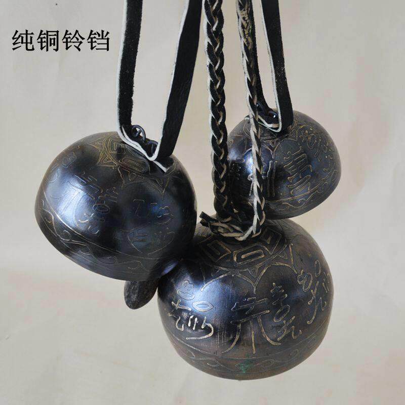 覆古古风驼铃铜铃铛冥想手摇铃创意门铃门挂空灵禅修东巴铃隔山铃