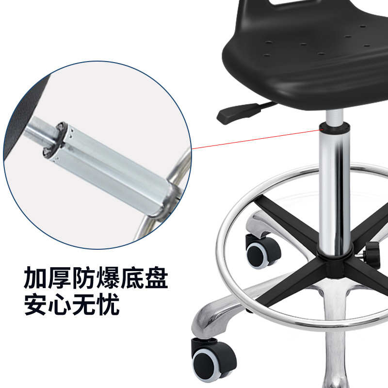 批发防静电实验椅 流水线升降工作椅带轮旋转医生靠背实验椅