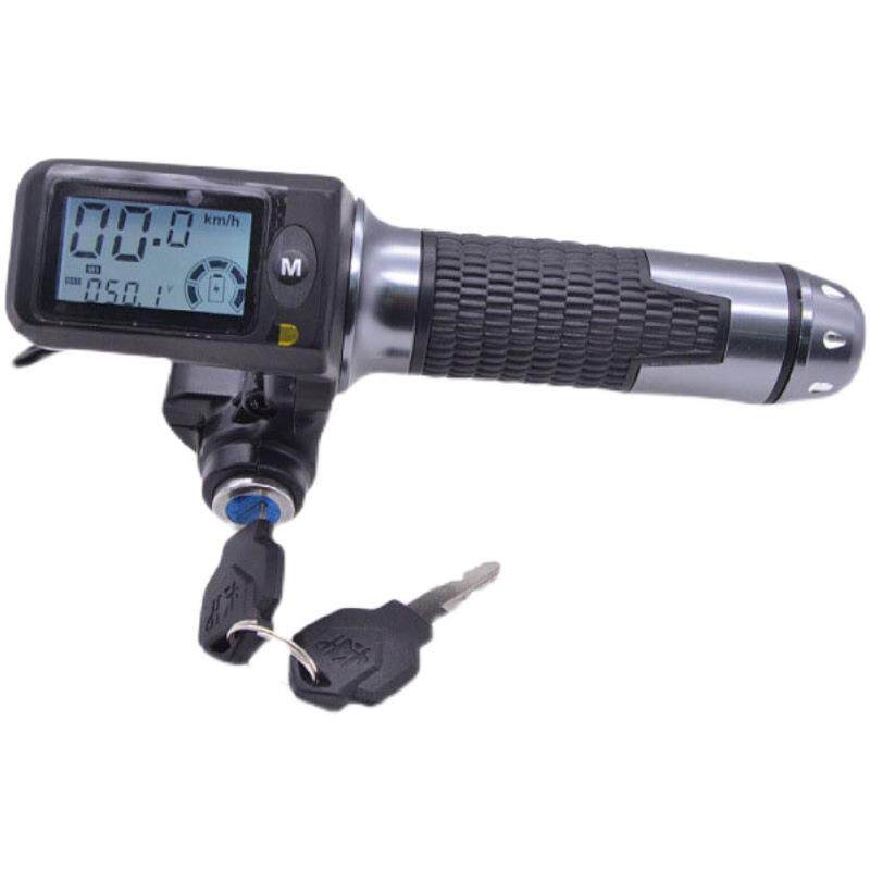 36v48v60v电动滑板车代驾电动自行车调速把电门锁液晶油门转把