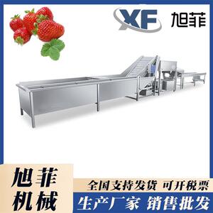 草莓加工设备鲜草莓清洗沥水风干线果干蔬菜果脆全套设备
