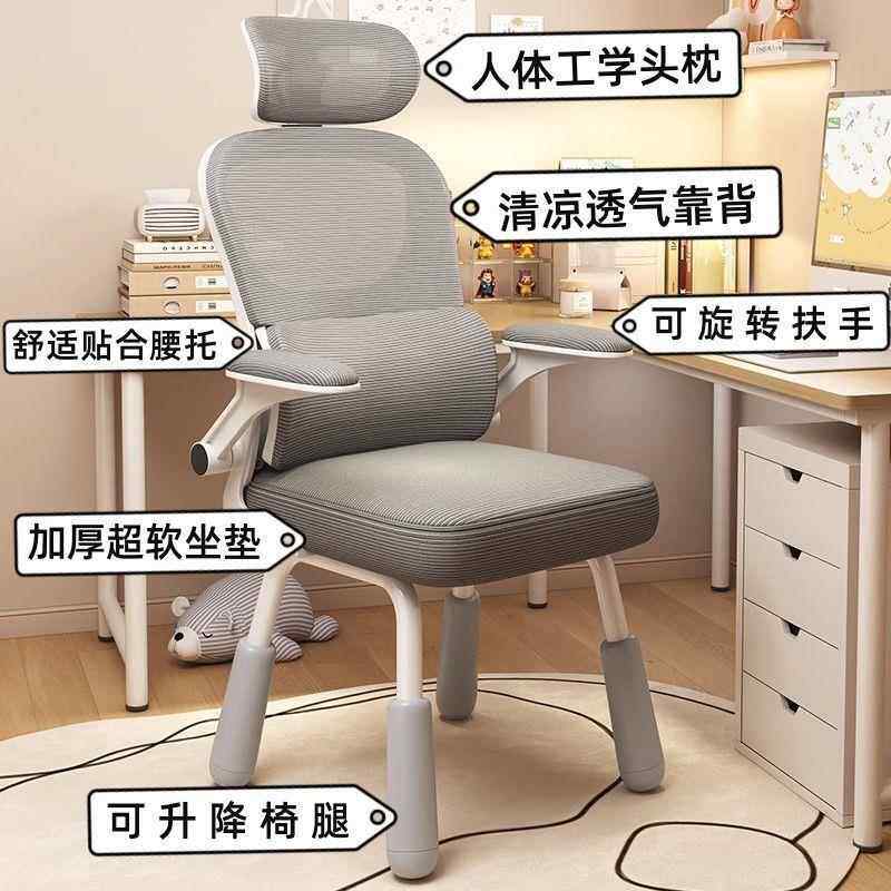 新款人体工学电脑椅子学生学习靠背舒适升降座椅久坐家用书桌卧室