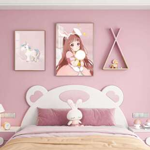 儿童房装 饰画卧室床头挂画现代简约卡通公主男孩女孩房间背景壁画