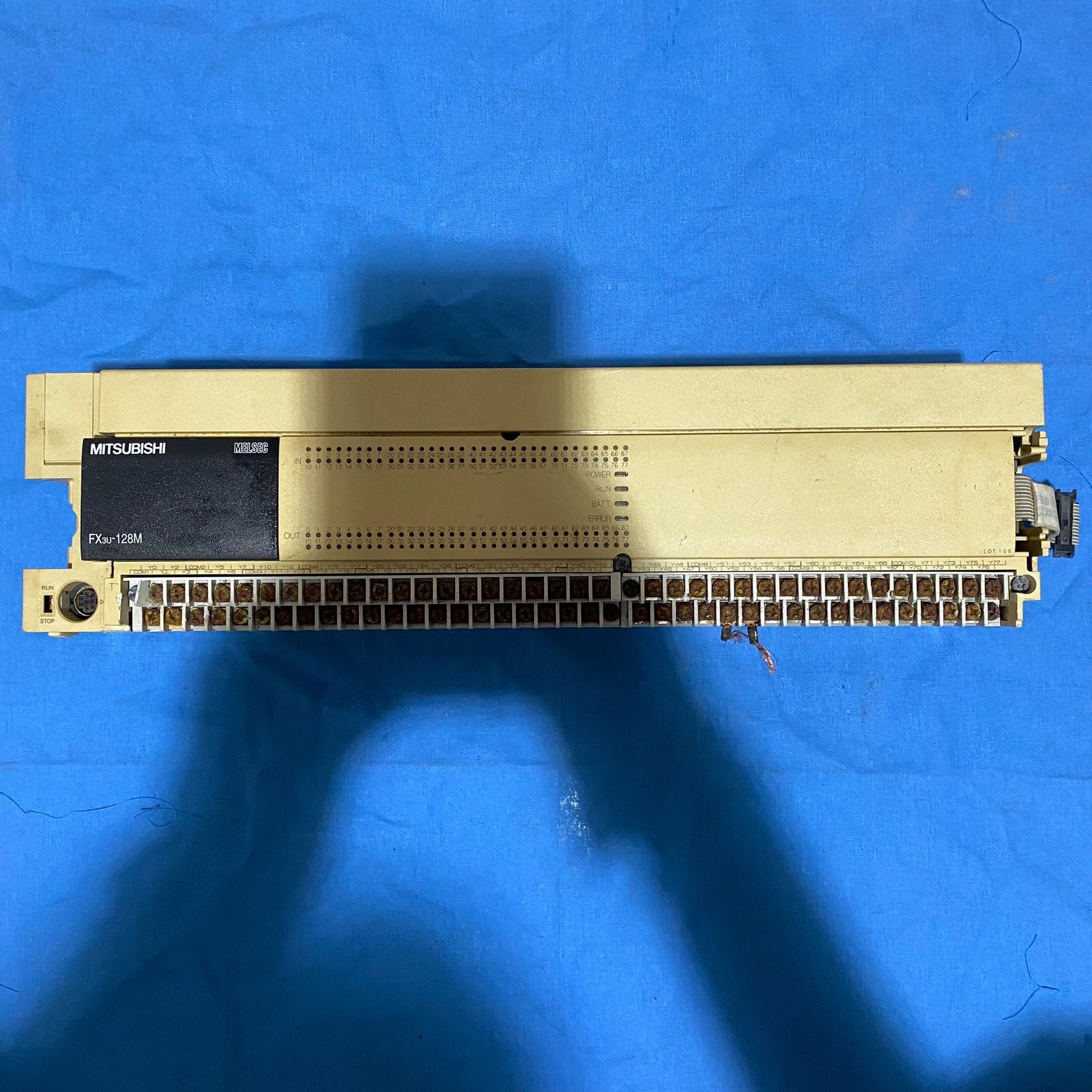 三菱控制器FX3u-128MT/ES-A 2个模块现货~议价