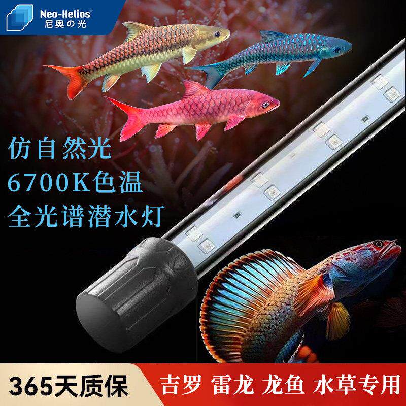 尼奥st鱼缸灯电龙鱼专用灯吉罗灯日光发色灯LED鱼缸灯增艳增色灯