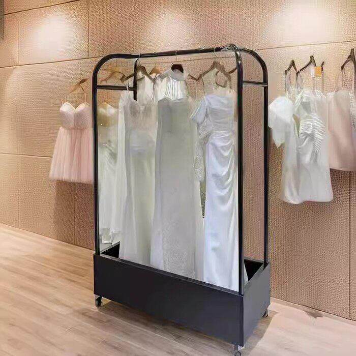 婚纱店静音手推车服装摄影礼服加厚挂衣车礼服旗袍架子婚纱展示架