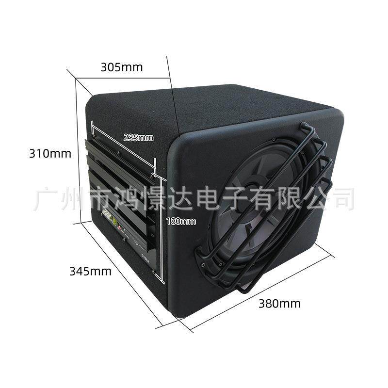 汽车音响低音喇叭 1010 10寸有源柜 木箱 喇叭木箱 中纤板毛毯
