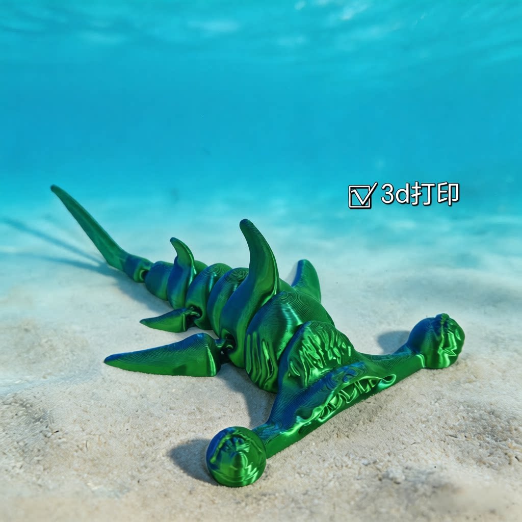 打印锤头玩具关节活动3D模型摆件