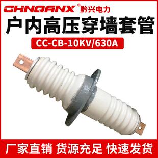 200A400A630A户内铜导体高压穿墙套管CB 12KV铜排白陶瓷 10KV