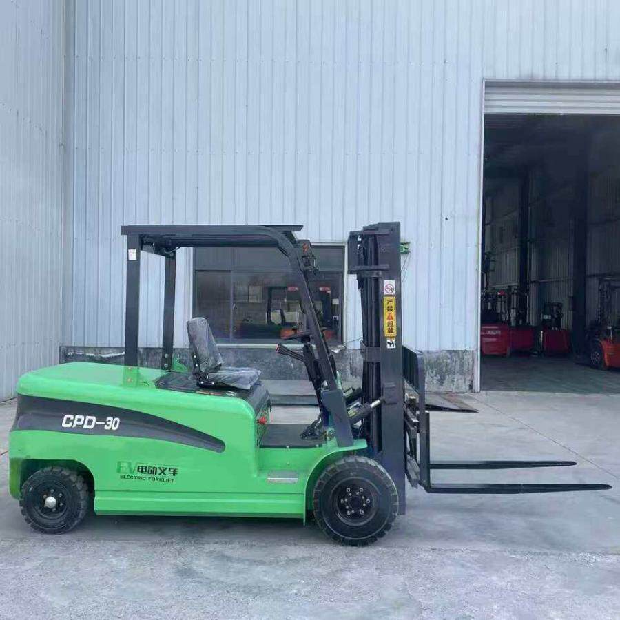 4月6日济宁全新3吨电动叉车3节门架加中缸升高4.5米配锂电池质保3年可上牌网络拍卖公告