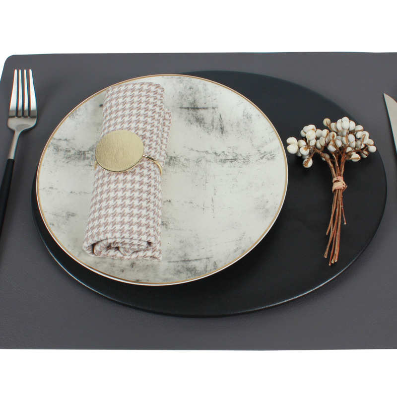 新中式后现代样板间西餐具餐盘套装西式别墅软装餐桌装饰刀叉勺