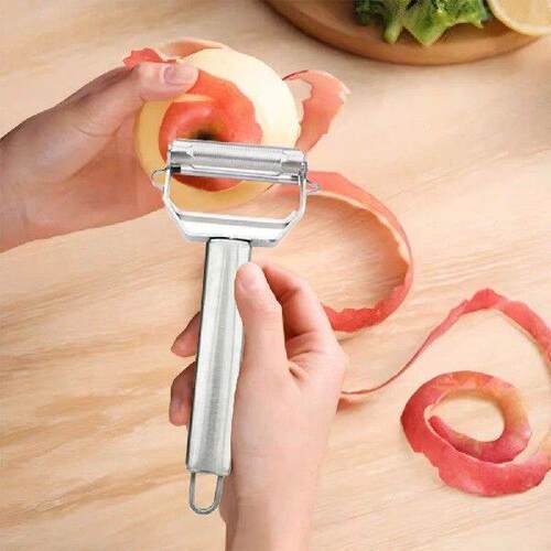 2 In 1 Multi-Knife Julienne Peeler with Grid Plate