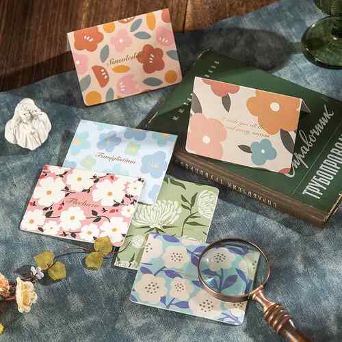 通用节日贺卡古典风水彩碎花小卡片生日礼品卡花店烘焙附送卡