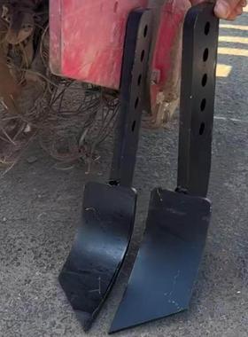 旋耕机边犁高低调节黑色边犁新款收边犁边犁尖侧边犁削边器扣边犁