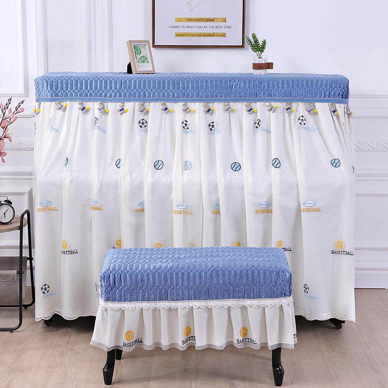 ?奢蕾丝钢琴罩F7623323轻全罩钢防尘罩琴半罩简约刺绣琴钢布盖布