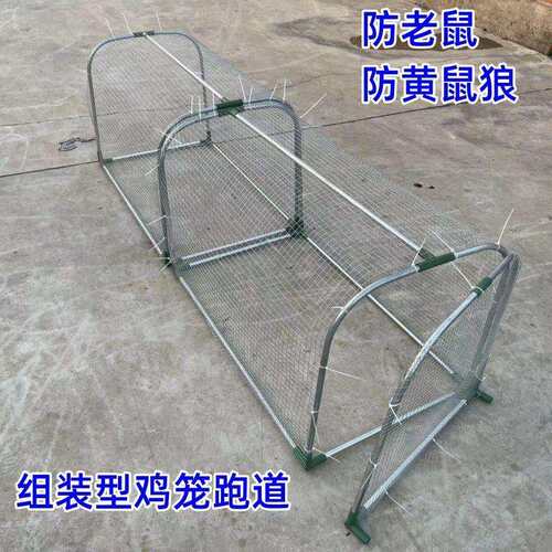 走地铁网鸡笼跑道养鸡隧道笼子农场户外溜达鸡笼子庭院农家用散养