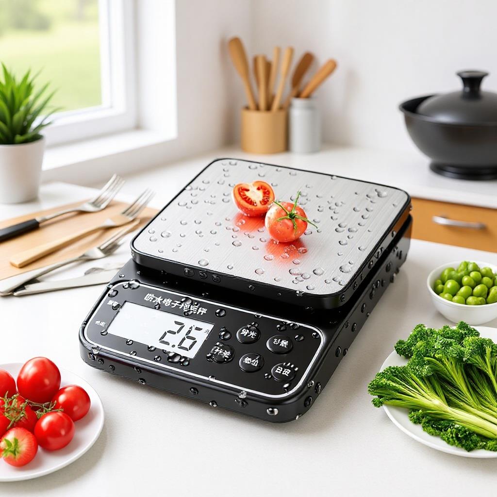 包邮防水厨房电子秤精准商用小型烘焙克称重高精度家用食物奶茶电