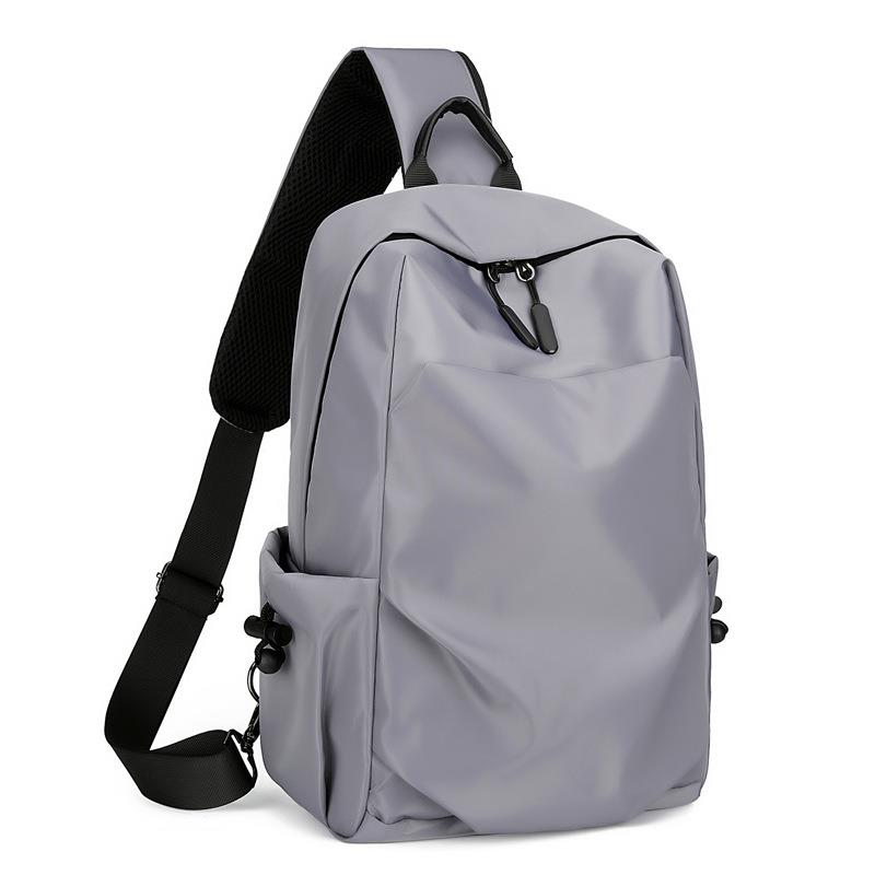 斜挎包男款大容量斜挎包单肩包休闲胸前防水牛津布户外小单肩背包